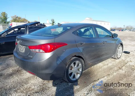 2012 Hyundai Elantra Limited z USA, uszkodzony, nr VIN 5NPDH4AE9CH090431